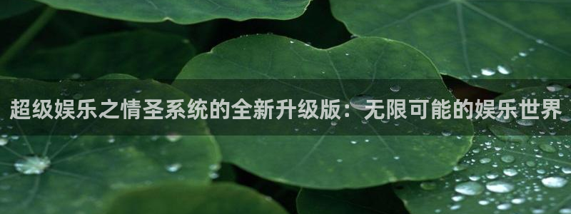 今年会游戏官网平台：超级娱乐之情圣系统的全新升级版：无限可能的娱乐世界